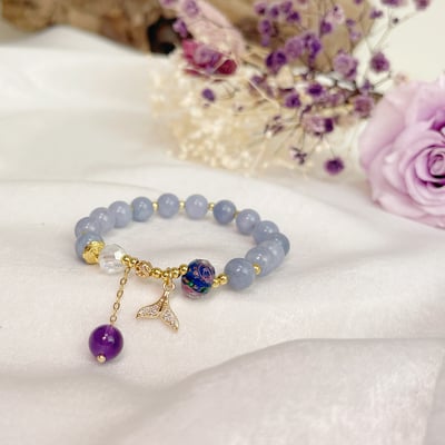 創造力/清晰思路-《海洋傳說海藍寶水晶手鍊》5