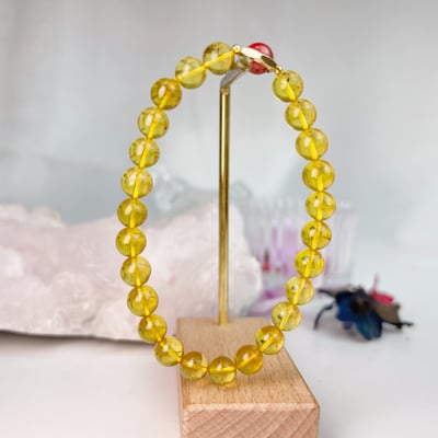 招財/擋煞/安神定魄-《帝王砂藍珀琥珀硃砂手鍊》5