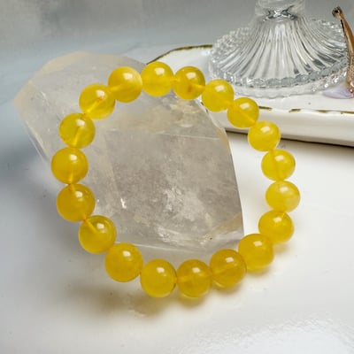 辟邪去災/招財納福-《10mm金絞蜜琥珀手珠》4