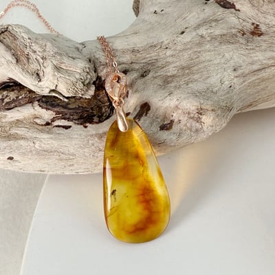 收藏級-《隨形琥珀蟲珀項鍊》4