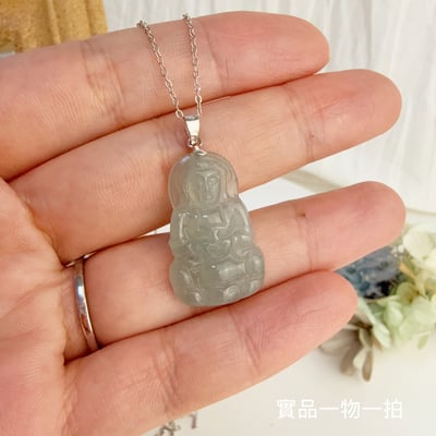 平安/吉祥/靜心-《冰種翡翠觀音項鍊》6