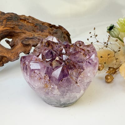 聚財聚氣/財富能量-《紫鈦原礦紫晶花原礦》4