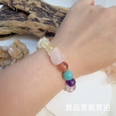 貴人相助/能量守護-《粉晶九尾多寶招財水晶手鍊》5