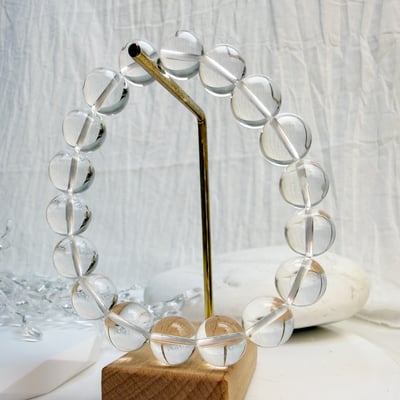 清明清淨/平衡磁場-《11mm激光料白水晶手鍊》3