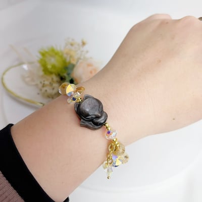 招財/避邪/防小人-《高檔銀曜狐狸鈦晶手鍊》5