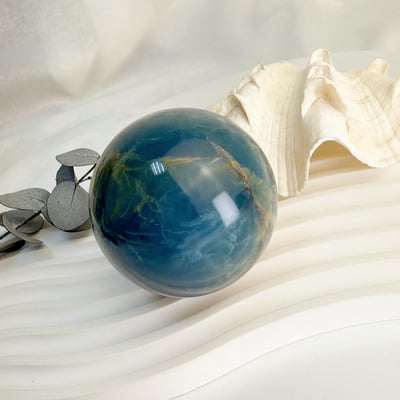 原礦球/心靈力量-《海洋藍力士水晶球》B14