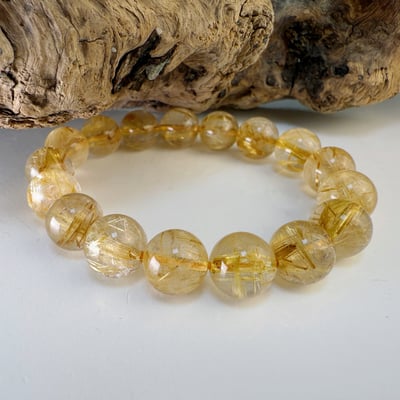 稀有/高檔/滿絲-《12mm清透料鈦晶手鍊》5