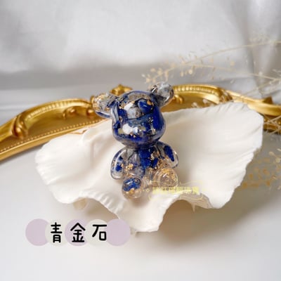 水晶能量/ 開運擺飾-《手工金箔水晶小熊》2