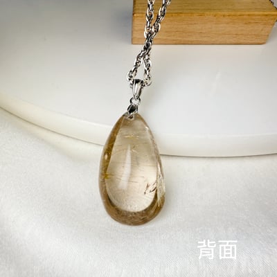 招財/高磁場-《金鈦絲水晶項鍊》3