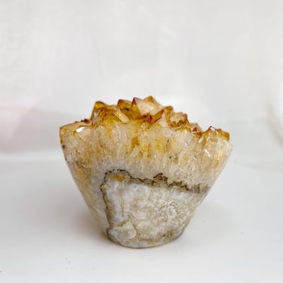 招財/正能量/運勢-《原礦黃水晶晶簇》2