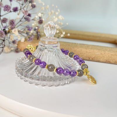 生命之樹紫晶拉長石手鍊4