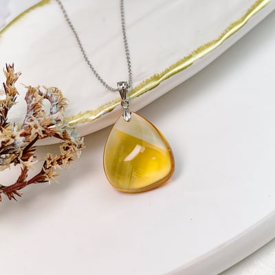 招財/旺運勢/積極樂觀-《黃水晶水滴形項鍊》6