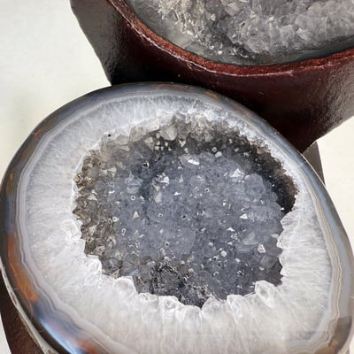 聚財/聚氣/高磁場-《瑪瑙晶洞聚寶盆擺件》5