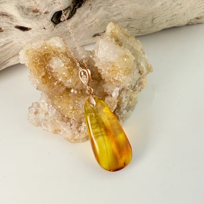 收藏級-《隨形琥珀蟲珀項鍊》3