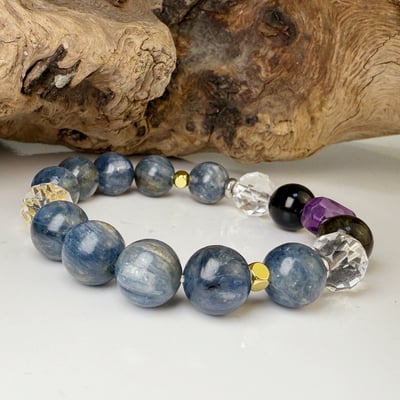 調整能量/安定/財富-《金曜紫水藍晶石手鍊》3