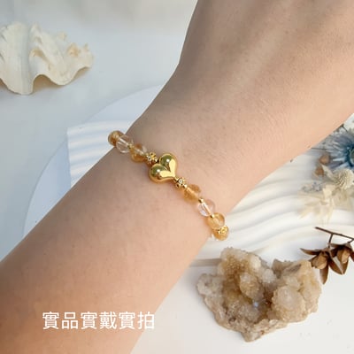 純粹的愛意-《愛心珠白黃水晶手鍊》5