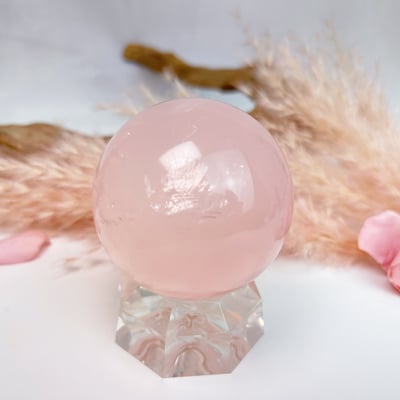 心輪/療癒/人緣-《芙蓉粉晶球擺件》31