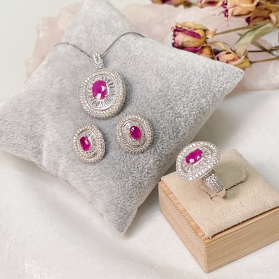 設計款無燒紅寶套組5