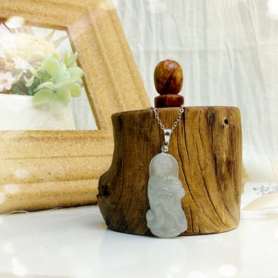 平安/吉祥/靜心-《冰種翡翠媽祖項鍊》6