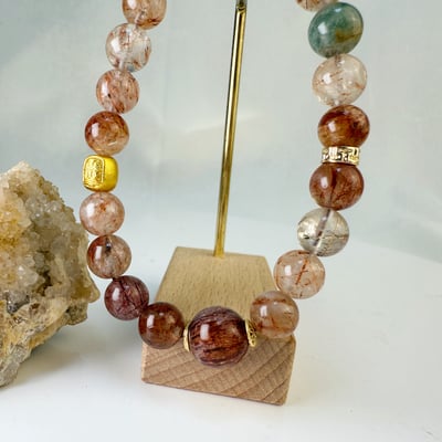 健康/招財-《紅髮晶簡約設計手鍊》5