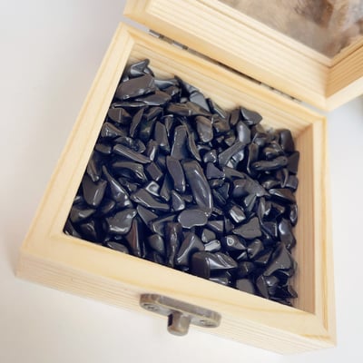 《水晶消磁淨化盒》-小原木方形9