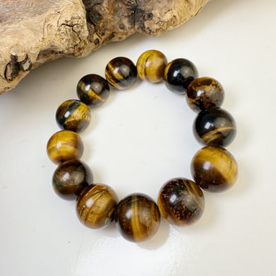 招財/霸氣/收藏-《17.5mm霸氣虎眼石手珠》5
