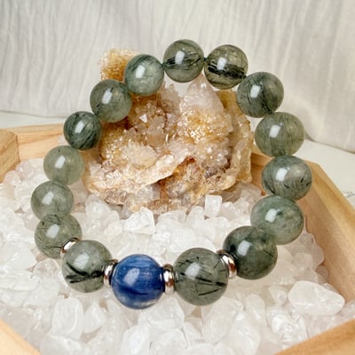 事業/正能量/穩定-《綠髮藍晶事業型手鍊》3