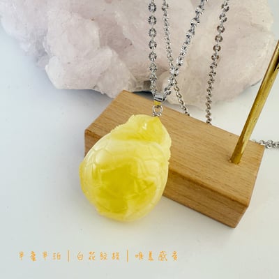 避邪擋煞/招財納福-《錢龜琥珀蜜蠟項鍊》4