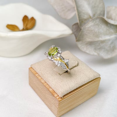 事業寶石-綠意盎然橄欖石戒指4