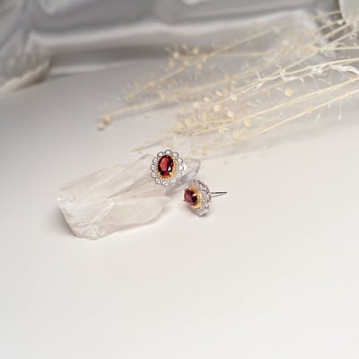 紅石榴耳環4