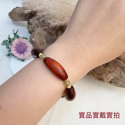 招財納福/平安避邪《福袋紅檀腰纏萬貫手鍊》5