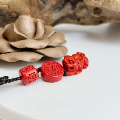 避邪擋煞/開運招財-《招財貔貅硃砂·辰砂吊飾》5