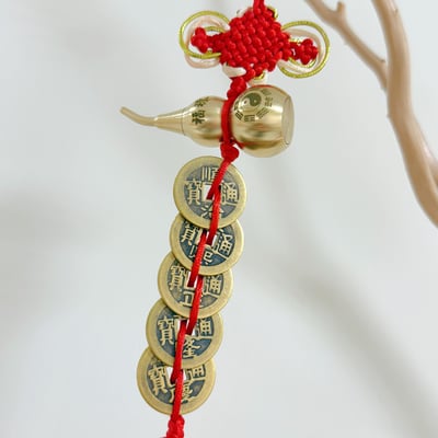 招財/擋煞-《銅葫蘆五帝錢吊飾》3