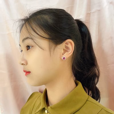 輕奢珠寶紅寶耳環5