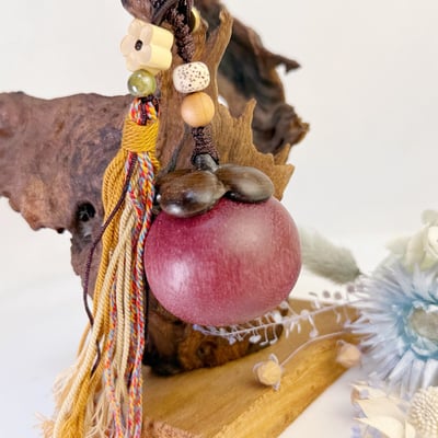 招福避邪-《玫瑰紫檀 山竹原木吊飾》4