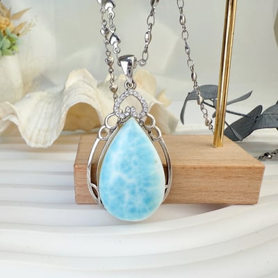 海洋精靈/摒除雜念-《水滴型拉利瑪項鍊》6