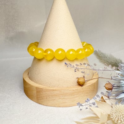 辟邪去災/招財納福-《10mm金絞蜜琥珀手珠》1