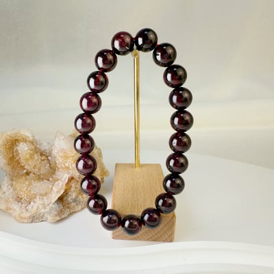 氣色/循環/健康-《9mm紫牙烏石榴石手鍊》3