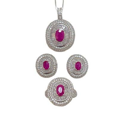 設計款無燒紅寶套組1