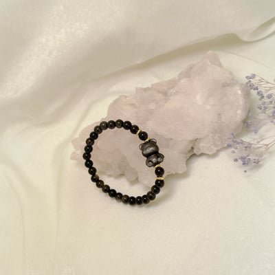 貴人/好運/平安-《銀曜Q版熊熊手鍊》5