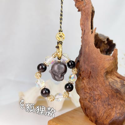 平安/擋煞/防小人《超閃耀銀曜石平安吊飾》3