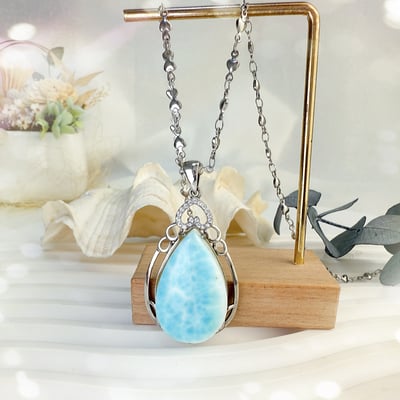 海洋精靈/摒除雜念-《水滴型拉利瑪項鍊》7