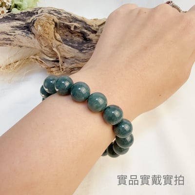 珍品收藏/守護的能量-《11.5mm瓜料翡翠玉手鍊》5