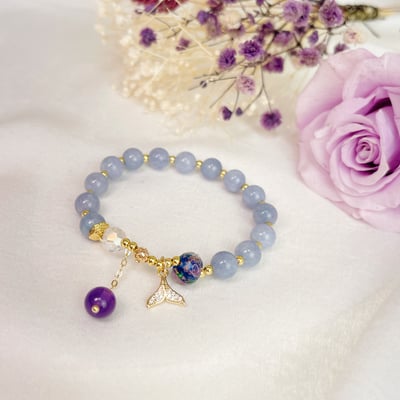 創造力/清晰思路-《海洋傳說海藍寶水晶手鍊》1
