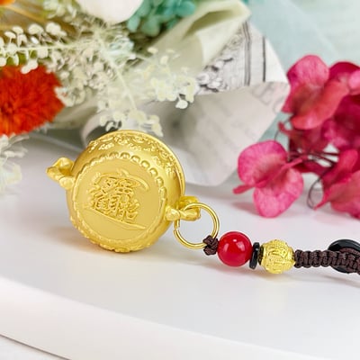 招財/聚財/結好緣-《旋轉聚寶盆吊飾鑰匙圈》4