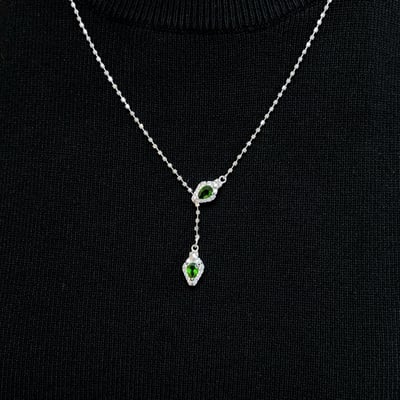 綠色寶石/主事業-《綠透輝石蛇形設計項鍊》8