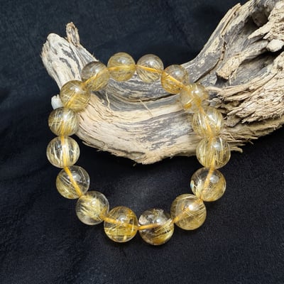 全淨體/金鈦絲/招財之王-《超頂級淨體鈦絲金鈦晶手鍊》5