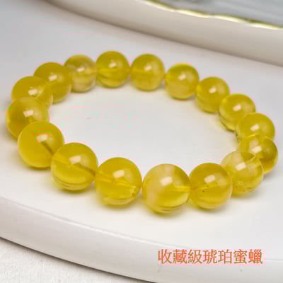 辟邪去災/招財納福-《11mm金絞蜜琥珀手珠》4