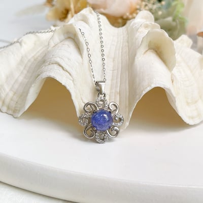 運氣爆棚/和諧能量-《圓形蛋面丹泉石項鍊》5