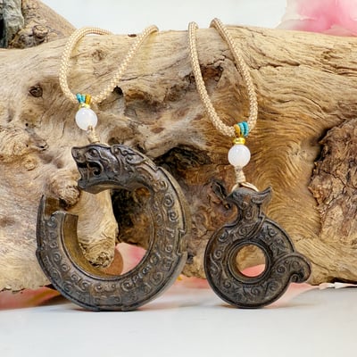 平安靜心/濃香韻味-《達拉干沉香龍鳳扣項鍊》3